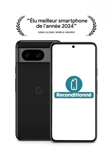 Google Pixel 8 Noir 128 Go Reconditionné  Excellent état