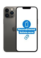 iPhone 13 Pro Max Noir 128 Go Reconditionné Très Bon état Batterie Neuve