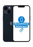 iPhone 14 Noir 128Go Reconditionné Très Bon état Batterie Neuve