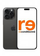iPhone 15 Pro Max Noir 256Go Reconditionné Très bon état