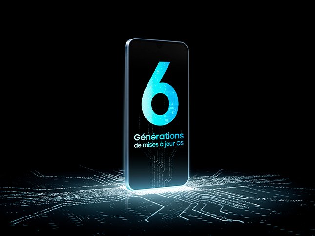 Conçu pour durer avec 6 générations de mises à jour OS