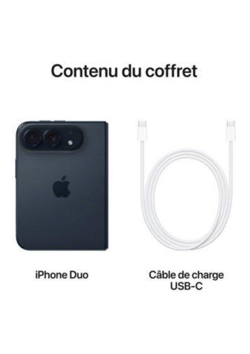 Apple iPhone Duo Ciel Nocturne 256 Go