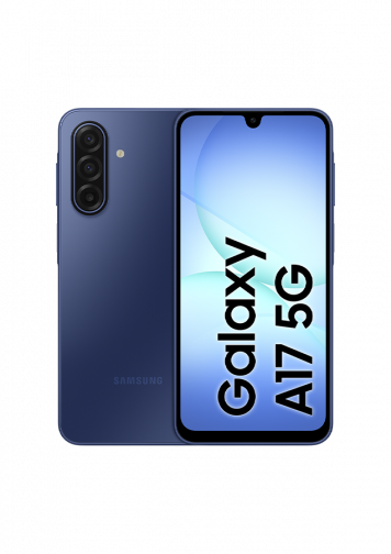 Samsung Galaxy A17 5G Bleu 128Go : image de face et de dos