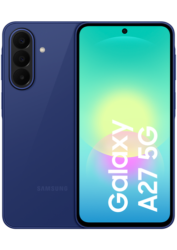 Samsung Galaxy A27 5G Bleu 128Go - face et dos