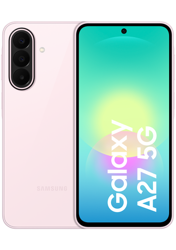 Samsung Galaxy A27 rose 128 Go - dos et face