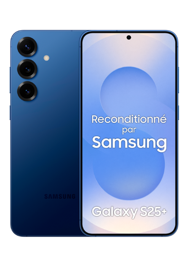 Samsung Galaxy S25 Plus Bleu Nuit 256Go Reconditionné Très Bon état