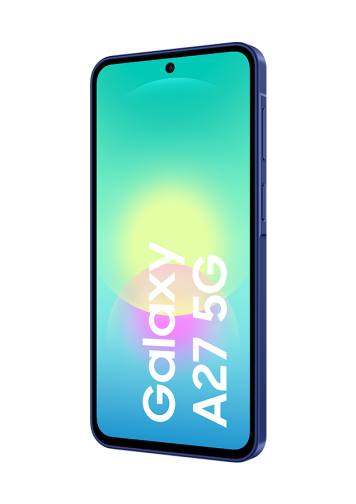 Samsung Galaxy A27 5G Bleu 128Go - face gauche