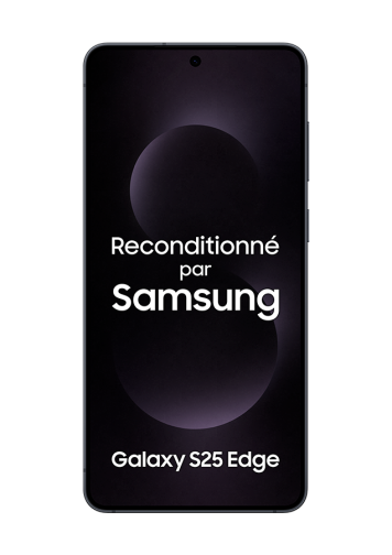 Samsung Galaxy S25 Edge Noir 256Go Reconditionné Parfait état