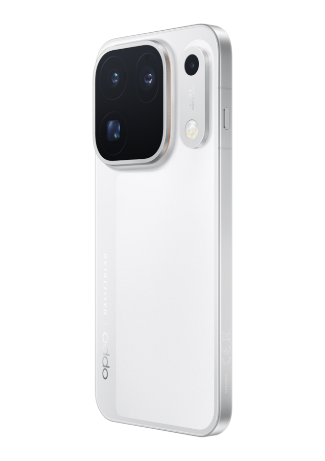 Oppo FindX 10 Pro Max Blanc Lune de 3/4 dos 