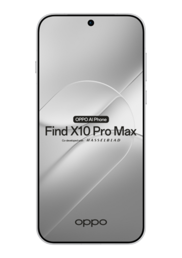 Oppo FindX 10 Pro Max Blanc Lune de face