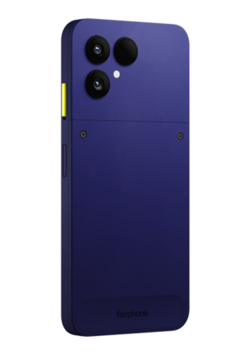 Fairphone Gen.6+ 5G bleu cobalt de dos 