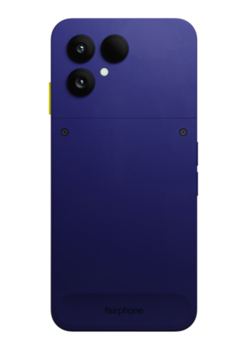 Fairphone Gen.6+ 5G bleu cobalt de dos 