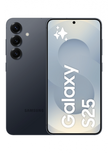 Samsung Galaxy S25 Noir Absolu 128Go: image de face et de dos