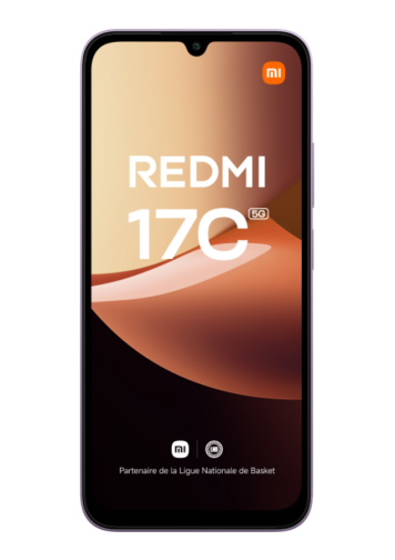 Xiaomi Redmi 17C 5G violet de face 
