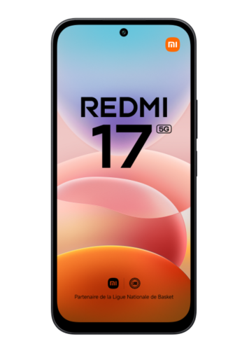Xiaomi Redmi 17 5G noir de face