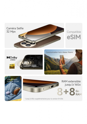 Xiaomi Redmi Note 15 Pro Plus 5G Moka 256 Go