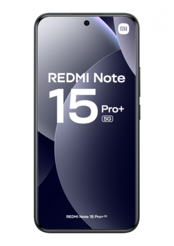 Xiaomi Redmi Note 15 Pro Plus 5G Noir 256 Go : image de face