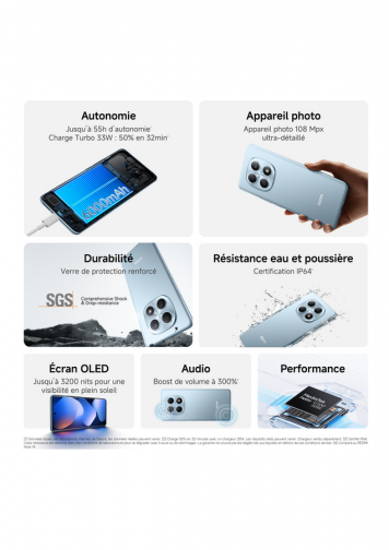 Xiaomi Redmi Note 15 4G Noir 128 Go