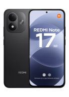 Xiaomi Redmi Note 17 5G+ noir 128 Go de face et de dos 