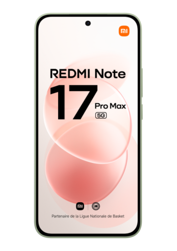 Xiaomi Redmi Note 17 Pro Max 5G vert 256 Go de face