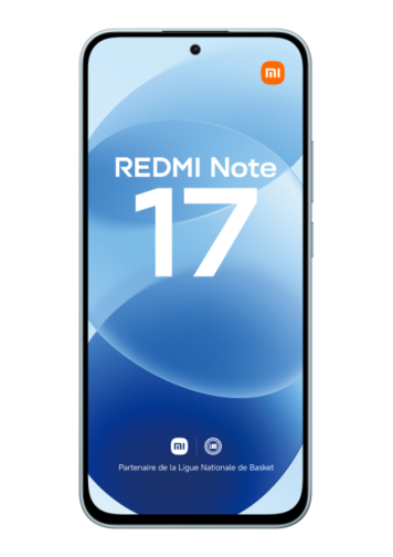 Xiaomi REDMI Note 17 4G bleu 128 Go de face