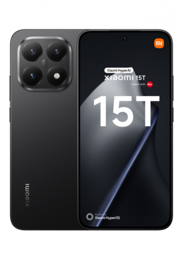 Xiaomi 15T Noir 256Go : image de face et dos
