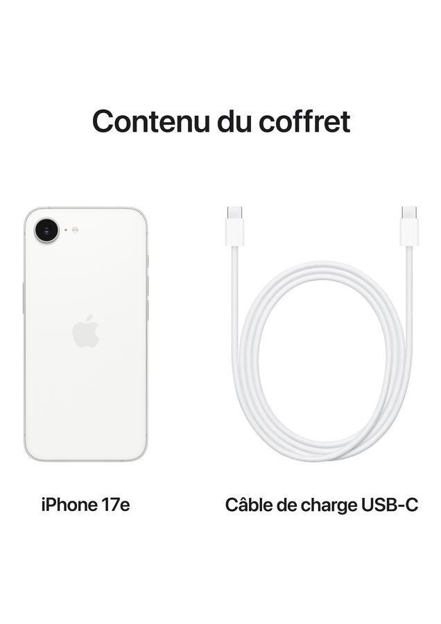 Apple 17e Blanc 512Go