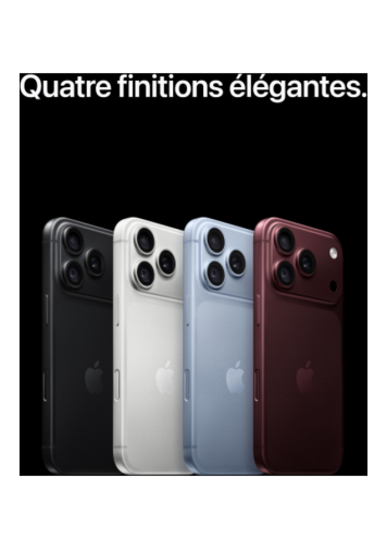 Visuel des 4 couleurs de l'iPhone 18 Pro 