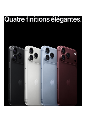 Visuel des couleurs de l'iPhone 18 Pro Max Noir 