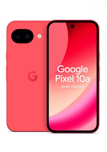 image Google Pixel 10a  rouge framboise de dos et de face