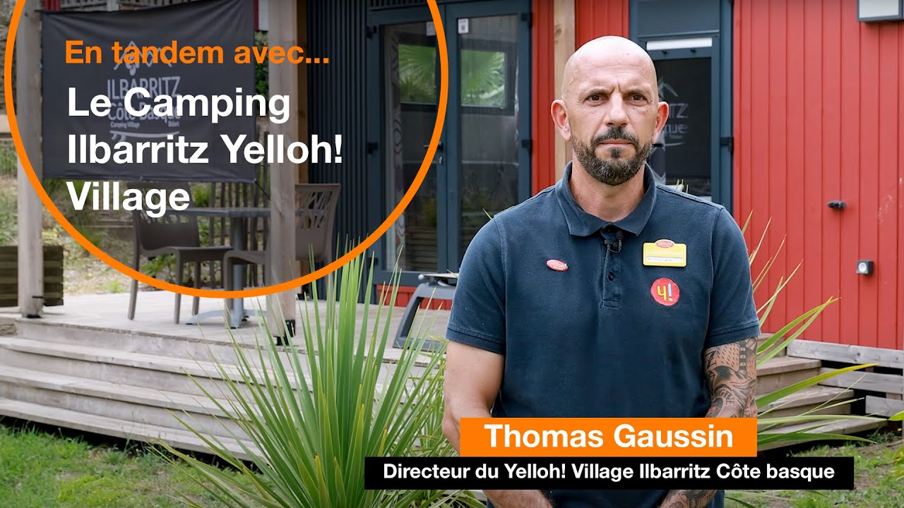 En Tandem avec Thomas Gaussin du camping Yelloh ! Village Ilbarritz Côte Basque