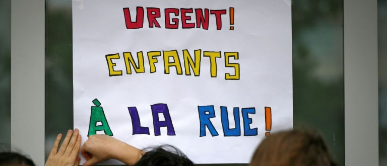 Plus de 2.000 enfants à la rue en France, déplorent des associations