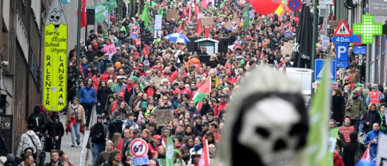 La Belgique entre dans une grève nationale de trois jours