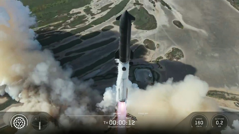 Test réussi de la mégafusée Starship, le premier depuis l'entrée en Bourse de SpaceX