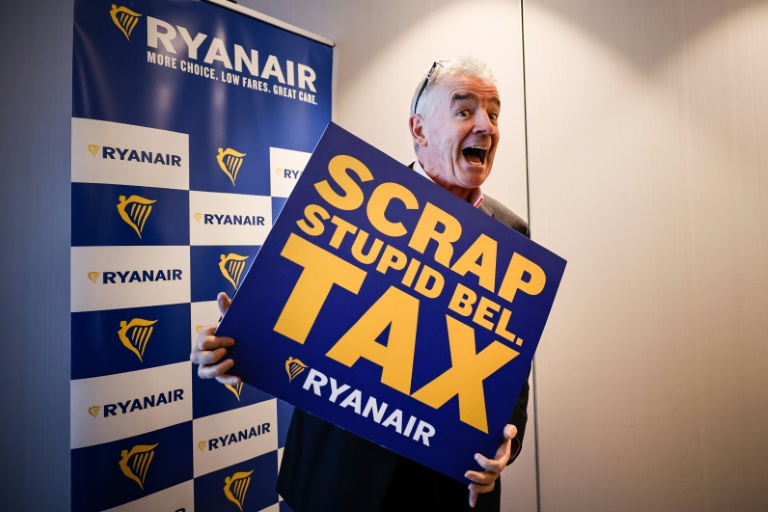 Taxes sur l'aérien: le PDG de Ryanair s'en prend à la "stupide" Belgique