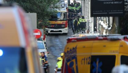 Effondrement d'un immeuble à Madrid: le bilan porté à quatre morts