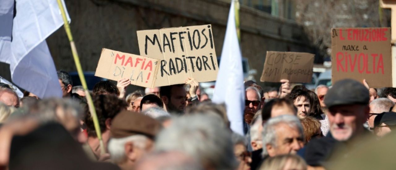 En Corse, création d'une "coordination antimafia" pour "élargir la lutte"