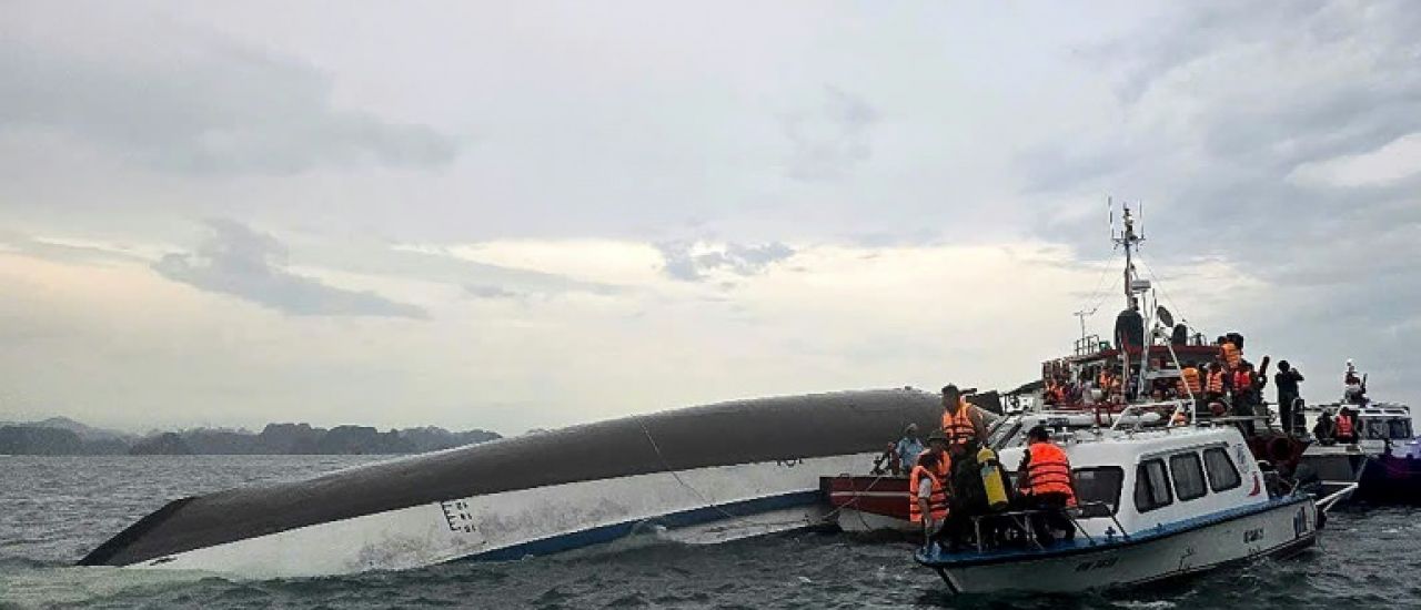 Naufrage dans la baie d'Halong: au moins 35 morts et quatre disparus