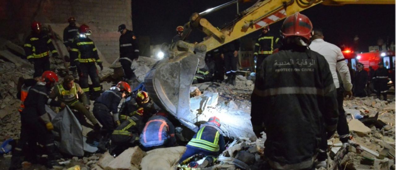 Maroc: 22 morts dans l'effondrement de deux immeubles, dont l'un accueillait une fête