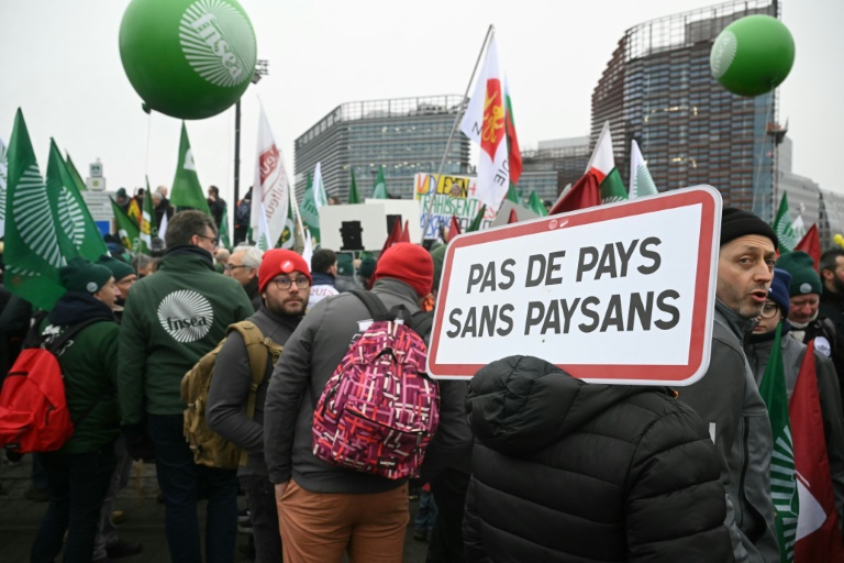 Mercosur: des milliers d'agriculteurs européens en colère à Strasbourg