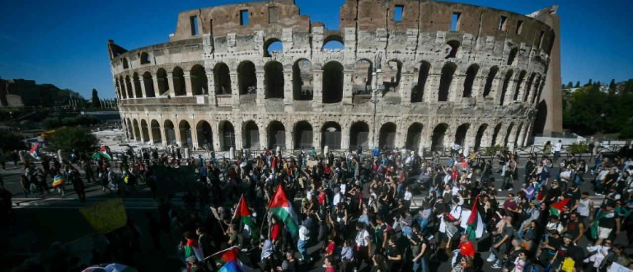 Italie: marée humaine à Rome en soutien aux Palestiniens