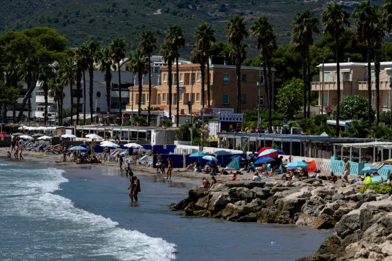 La grande plage de La Ciotat, dans les Bouches-du-Rhône le 21 août 2026