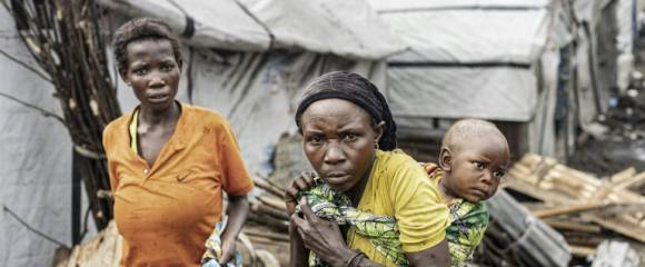 Des familles quittent un camp de déplacés de Goma, dans l'est de la République démocratique du Congo, le 11 février 2025 Des familles quittent un camp de déplacés de Goma, dans l'est de la République démocratique du Congo, le 11 février 2025