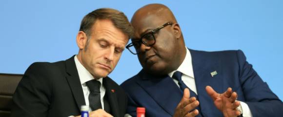 Le président français Emmanuel Macron et son homologue de la République démocratique du Congo Felix Tshisekedi lors de la conférence des Grands Lacs à Paris, le 30 octobre 2025 Le président français Emmanuel Macron et son homologue de la République démocratique du Congo Felix Tshisekedi lors de la conférence des Grands Lacs à Paris, le 30 octobre 2025
