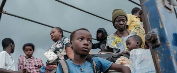 Des réfugiés congolais fuyant les combats dans l'est de la République démocratique du Congo, dans le camp de Gihanga au Burundi, le 17 février 2025 Des réfugiés congolais fuyant les combats dans l'est de la République démocratique du Congo, dans le camp de Gihanga au Burundi, le 17 février 2025