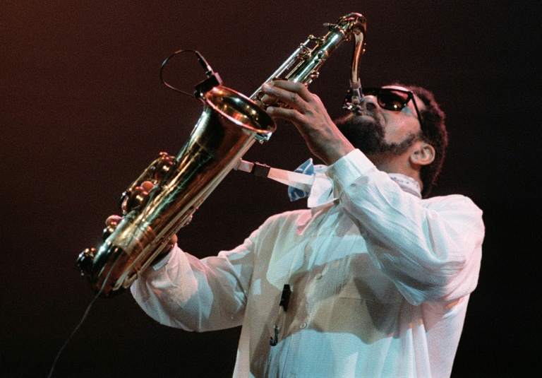Le saxophoniste américain Sonny Rolins lors du Festival de Jazz de Paris, le 2 novembre 1987 au Zénith
