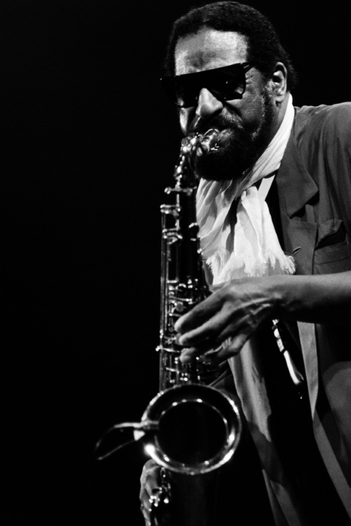Le saxophoniste américain Sonny Rolins lors du Festival de Jazz de Paris, le 2 novembre 1987 au Zénith