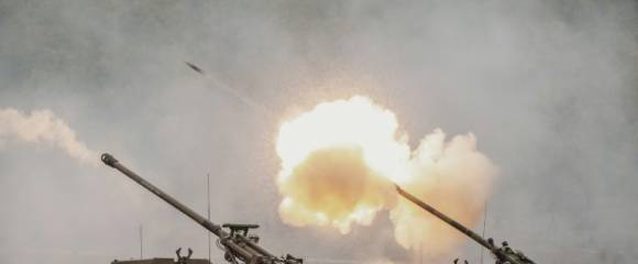 Démonstration des canons Caesar du groupe franco-allemand KNDS à Canjuers, dans le sud de la France, le 20 octobre 2025 Démonstration des canons Caesar du groupe franco-allemand KNDS à Canjuers, dans le sud de la France, le 20 octobre 2025