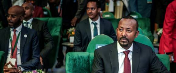 Le Premier ministre éthiopien Abiy Ahmed lors d'un sommet sur le climat le 8 septembre 2025 à Addis Abeba Le Premier ministre éthiopien Abiy Ahmed lors d'un sommet sur le climat le 8 septembre 2025 à Addis Abeba