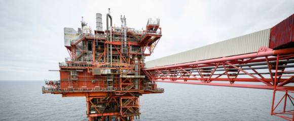 Une plateforme d'extraction en mer du Nord, le 17 juin 2024 Une plateforme d'extraction en mer du Nord, le 17 juin 2024